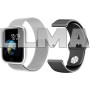 Фитнес-браслет Apple band T80, два браслета, silver